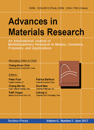 Advances in Materials Research